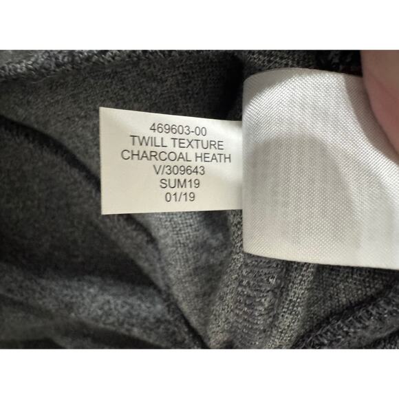 Banana Republic Mens Twill Texture Charcoal Heather Full Zip Jacket Size XL - Picture 7 of 7